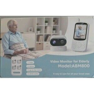 Elderly Monitor with Camera and Audio, Call Button/2 Way Talk Room Monitors f...
